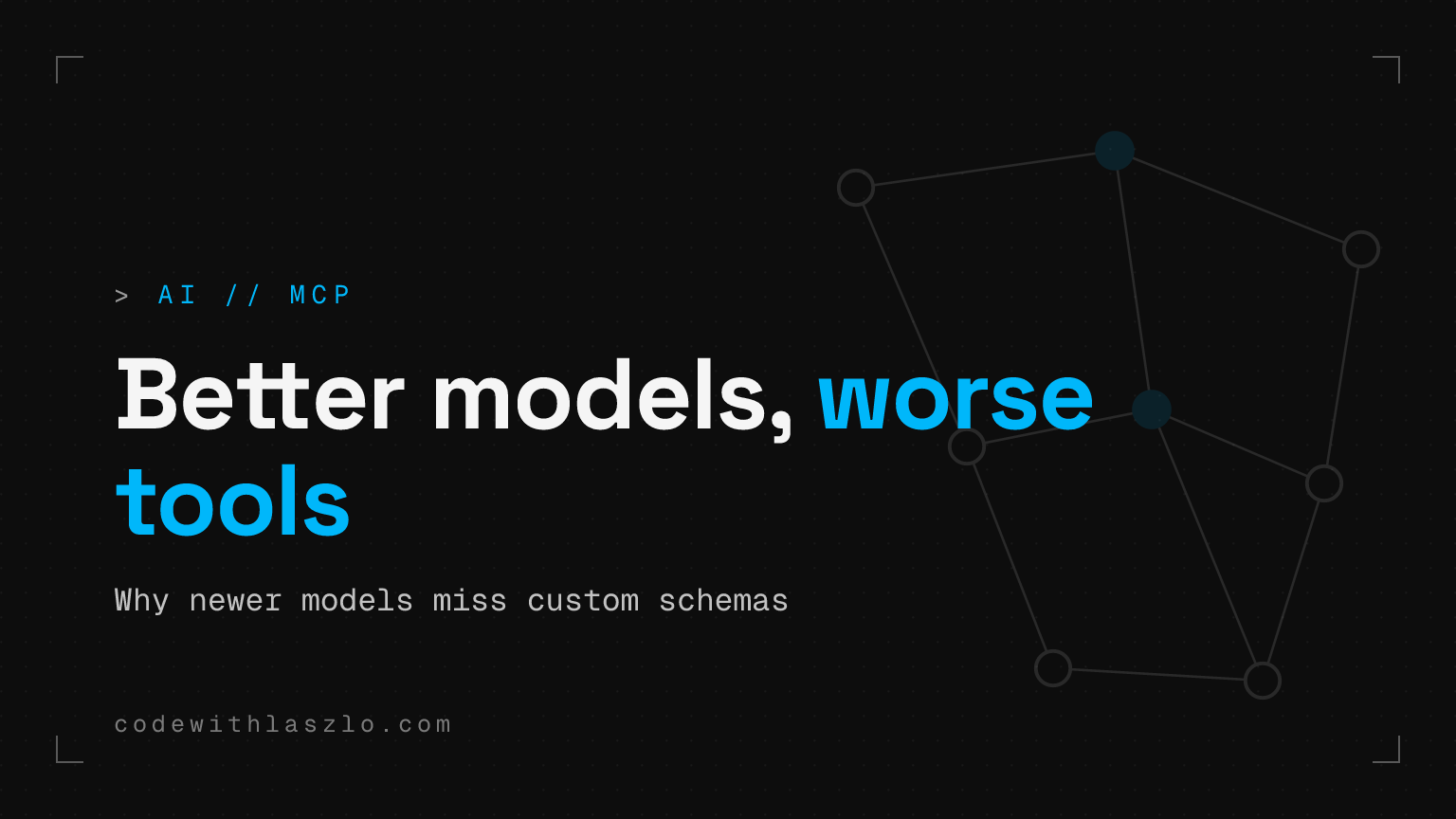 MCP agent tooling has a model-specific compatibility problem