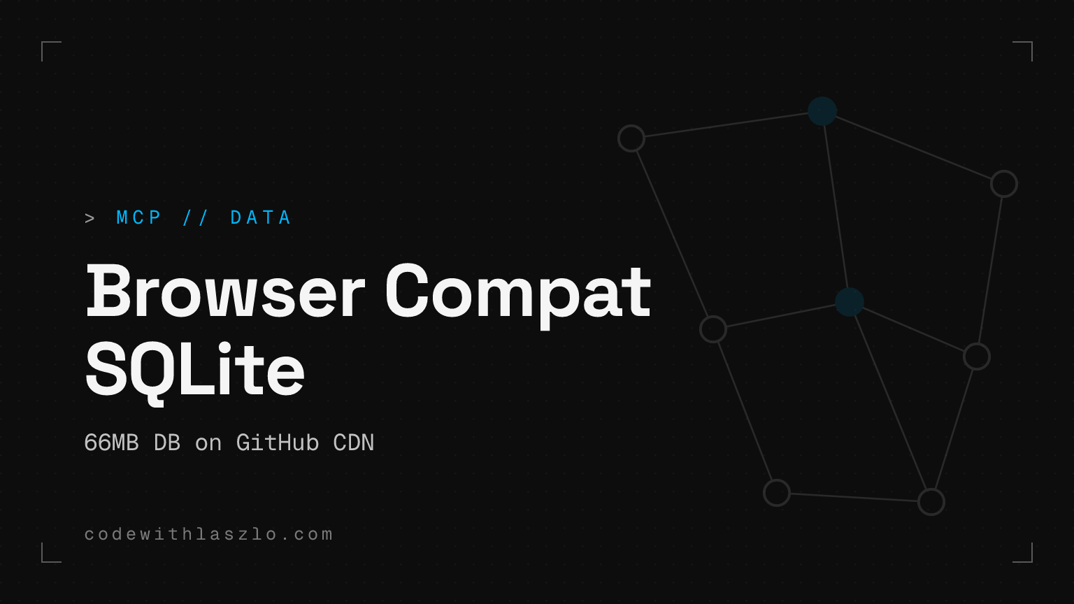 browser-compat-db transformă datele MDN despre browsere într-un fișier SQLite pe care inginerii îl pot folosi