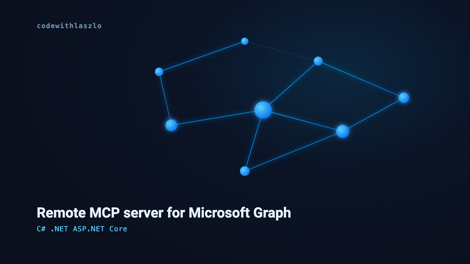 How to build a remote MCP server for Microsoft Graph in .NET