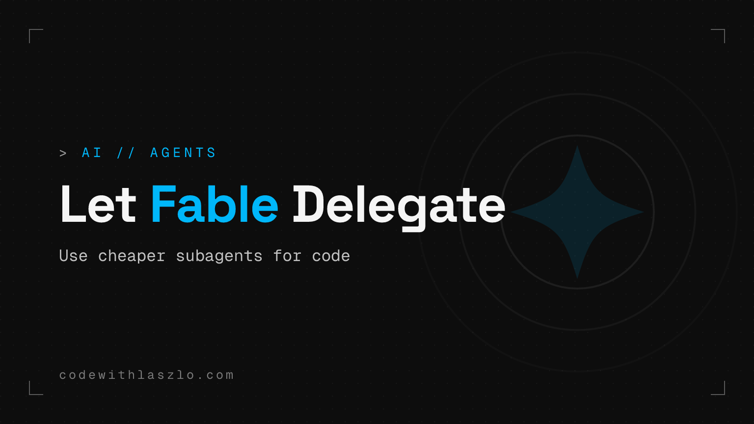 Claude Code Fable delegation is the simplest cost control I’ve seen
