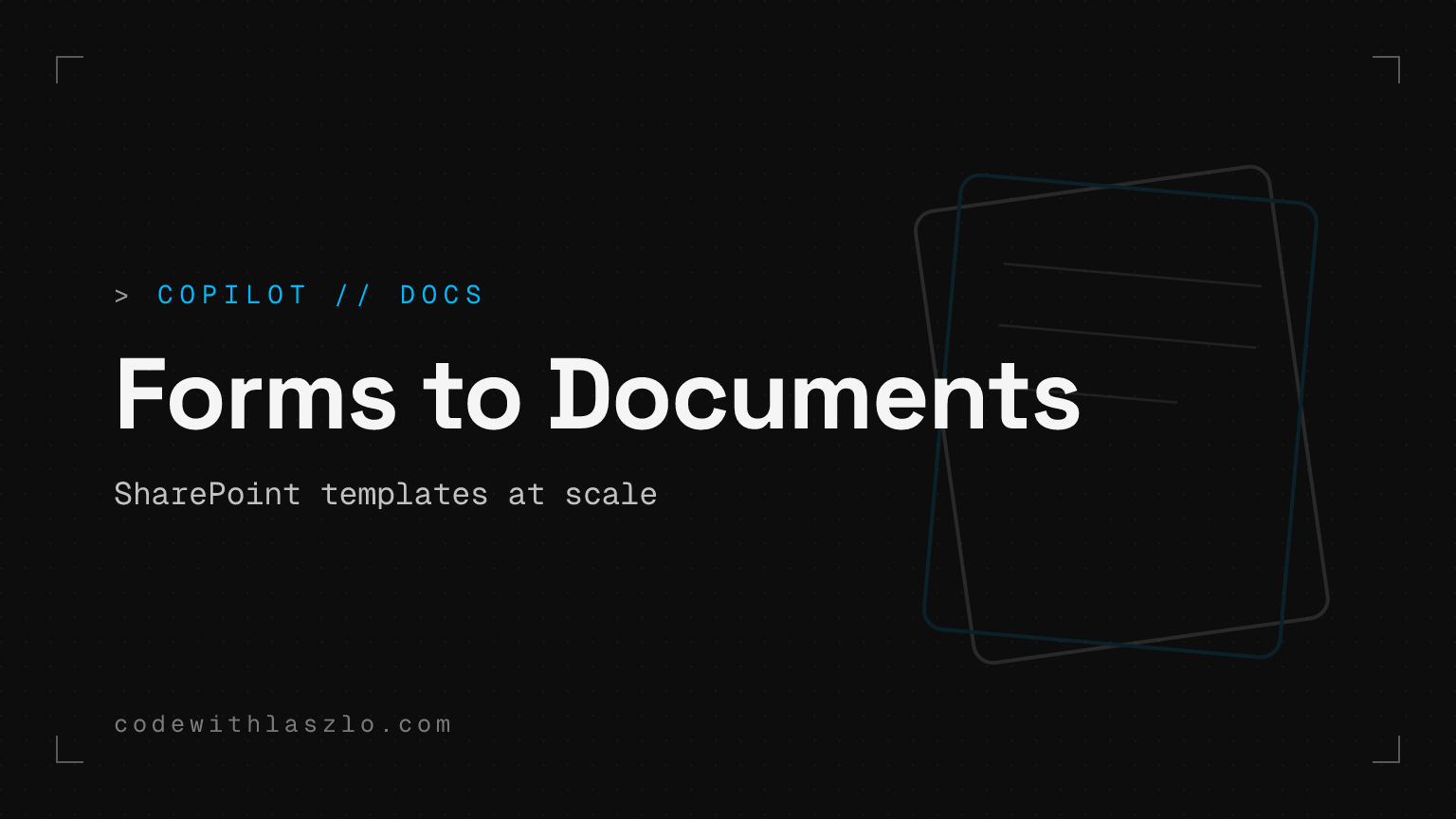Microsoft Copilot Structured Document Generation with Forms în SharePoint