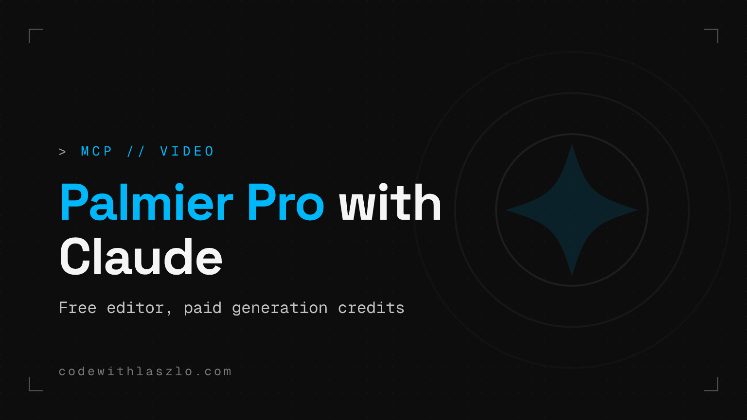 Palmier Pro MCP video editor: Claude can edit the timeline, but the real story is the split business model