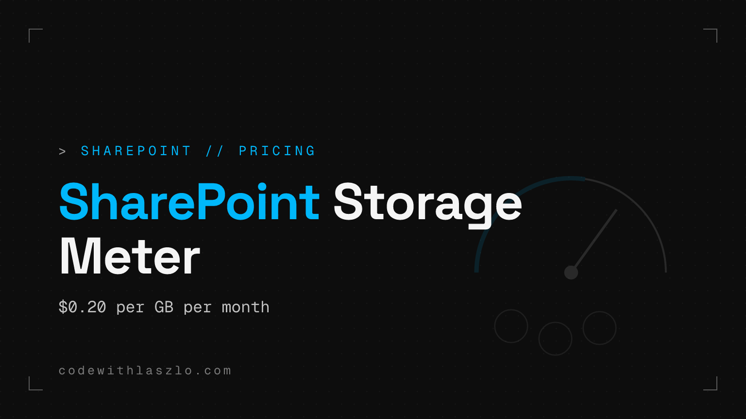 Contorul SharePoint storage pay-as-you-go: facturare mai simplă, cheltuieli mai ușor de scăpat din vedere
